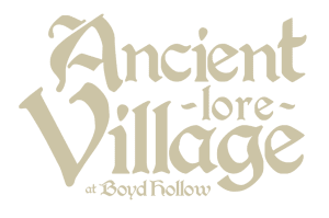 The logo for ancient village at boyd hollow