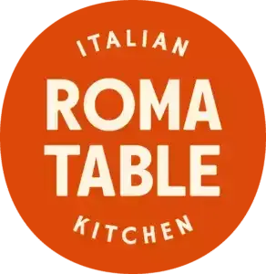 The logo for the italian roma table kitchen