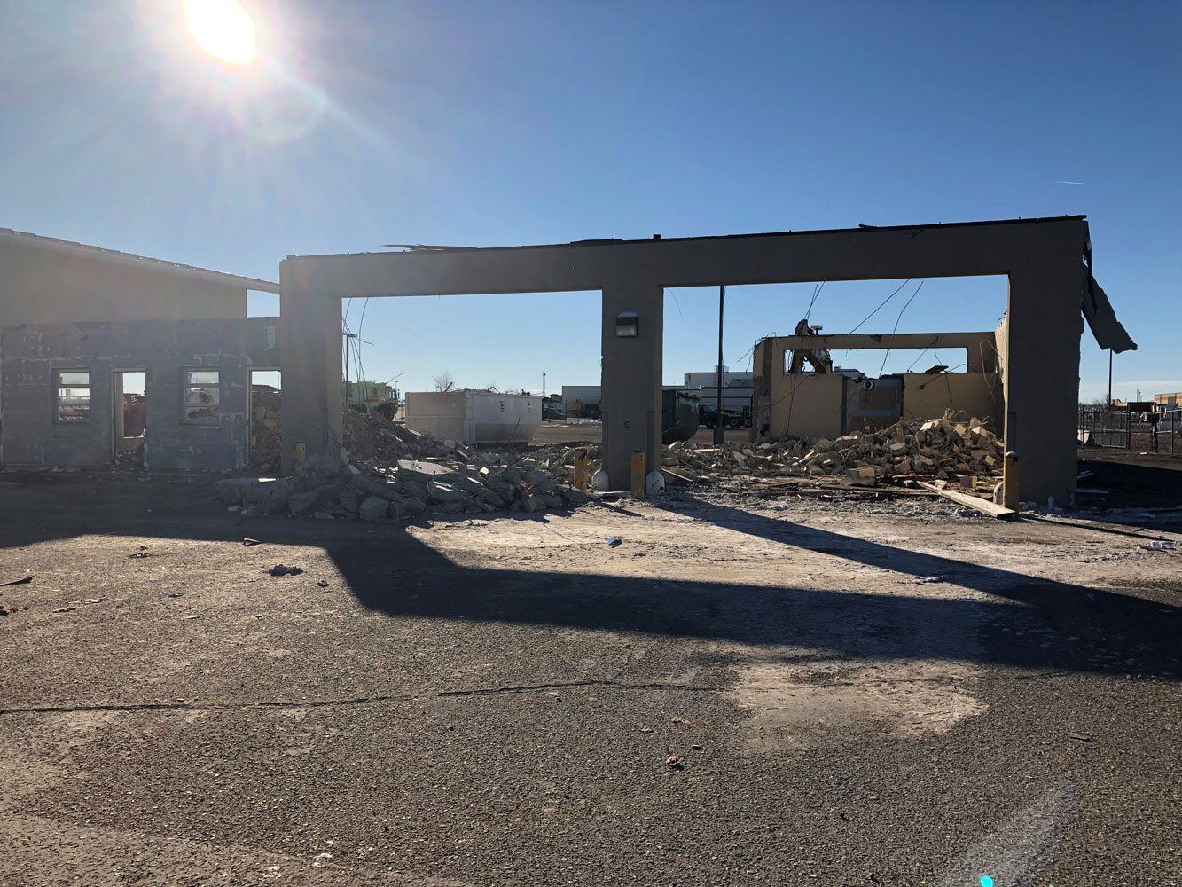 Gault Hall Demo Montana Air National Guard — Great Falls, MT — Central Plumbing, Heating, Excavation