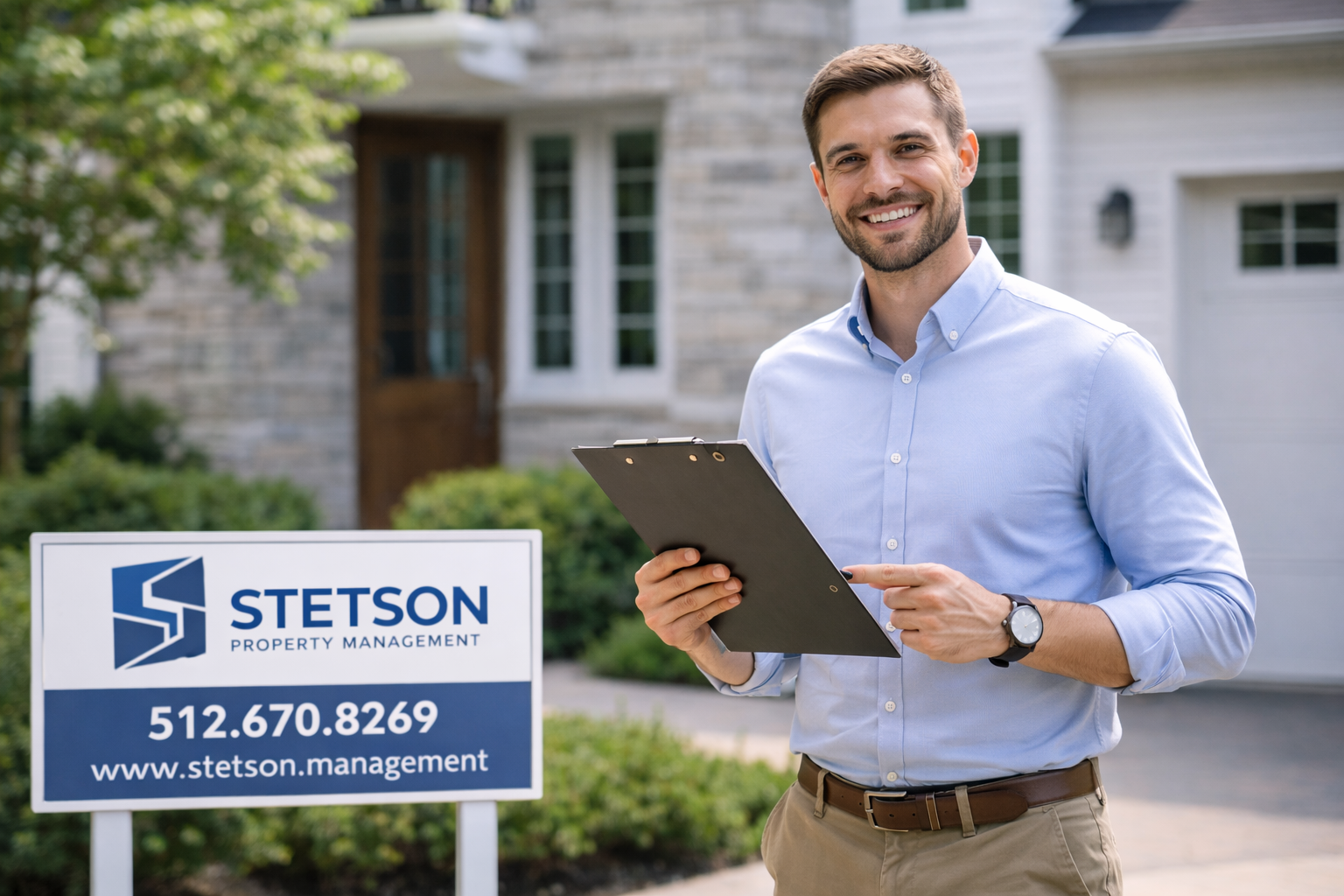 Austin rental home with for rent sign representing property value and rental pricing in Austin Texas
