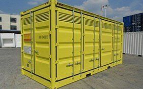 Yellow Container Perspective View | Sunshine, Vic | All Vic Containers