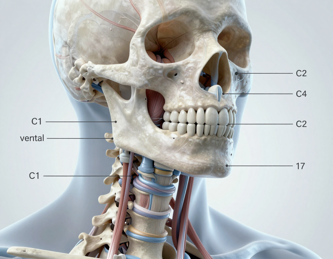 Anatomy of the temporomandibular joint and cervical spine