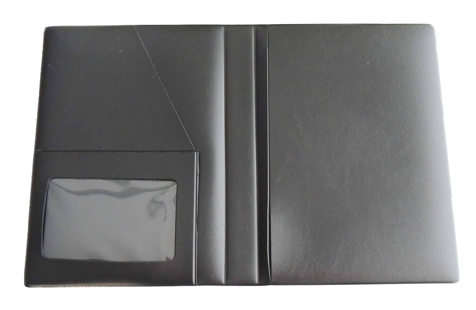 Mappe für Kfz Papiere und Serviceheft offen mit diversen Einsteckfächern