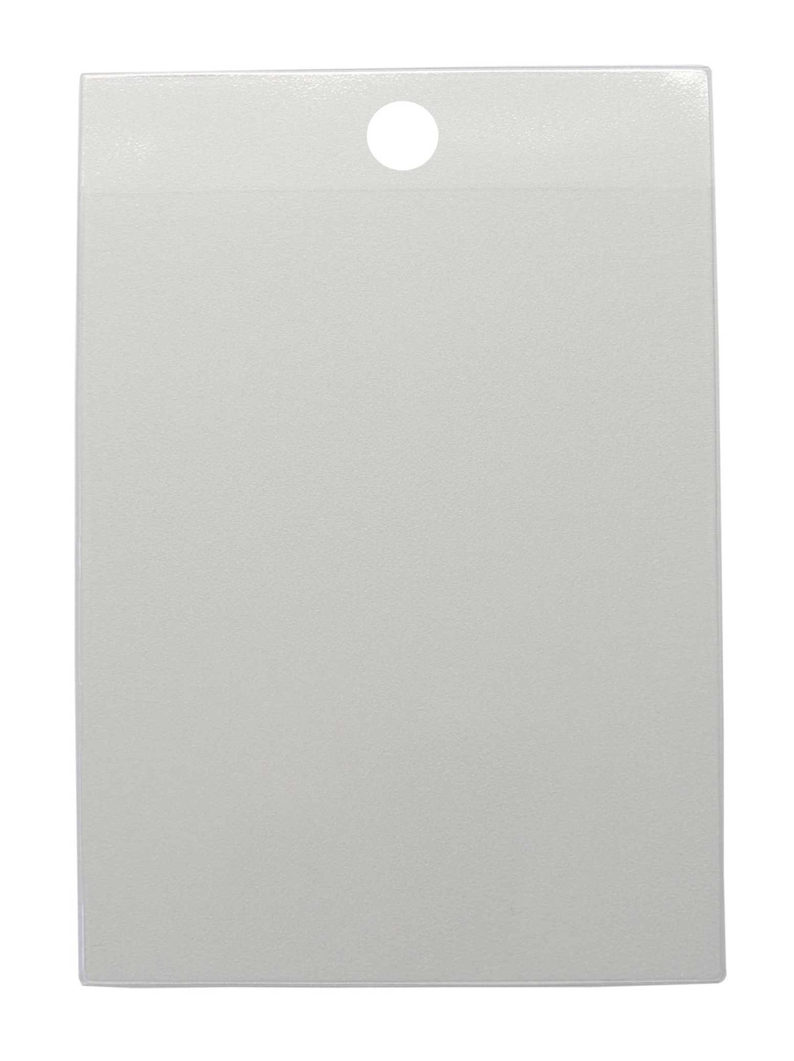 Schutzhülle Hochformat mit größerer Lochung mittig zum Befestigen