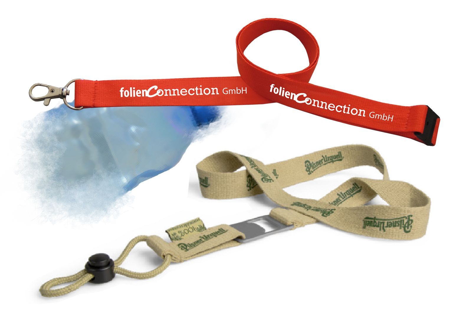 Nachhaltige Lanyards, umweltbewusst, Lanyards aus Bambus, Lanyards aus recyceltem Kunststoff