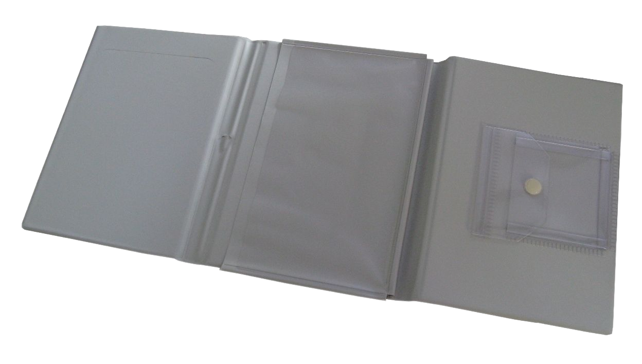 Fahrzeugmappe, Bordbuch Mappe, Fahrermappe, Fahrtenbuch, Klappmappe mit Einstecktaschen