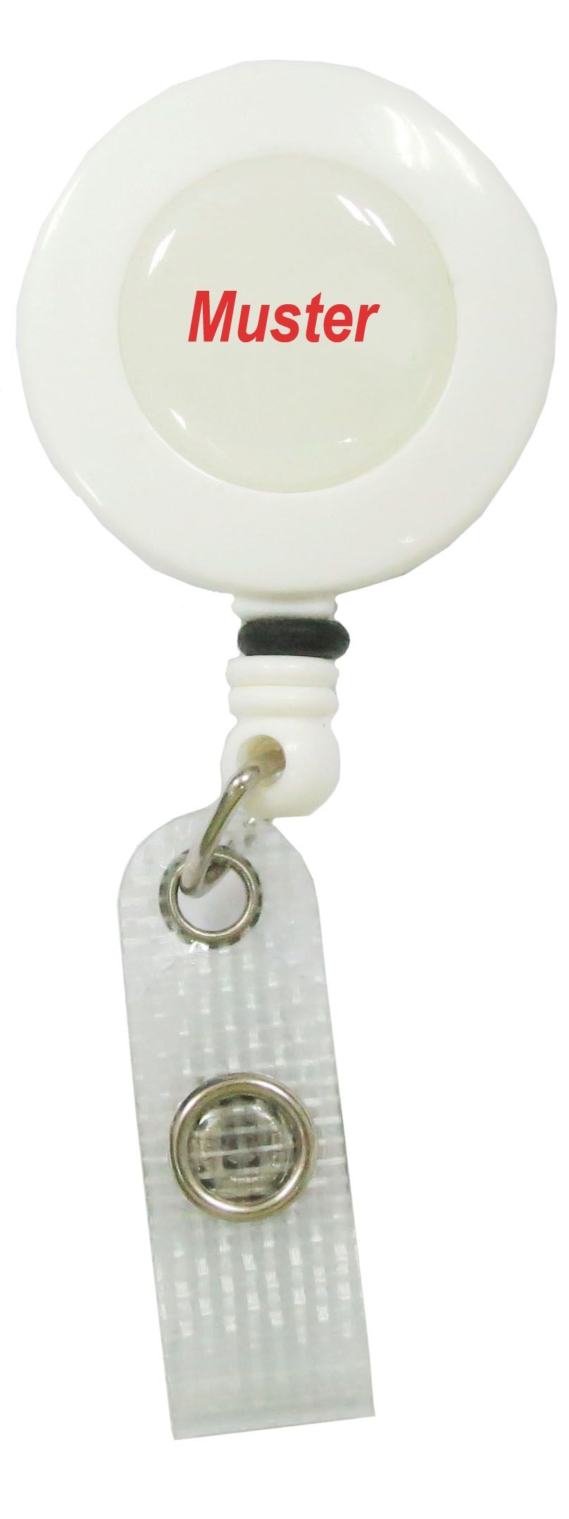 Aufrollclip für Ausweis