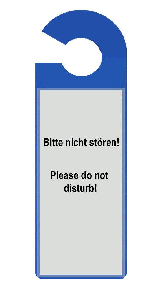 Hängeschild Tür