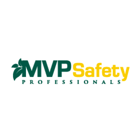Logo of MVP Safety Professionals, with text in green and yellow.