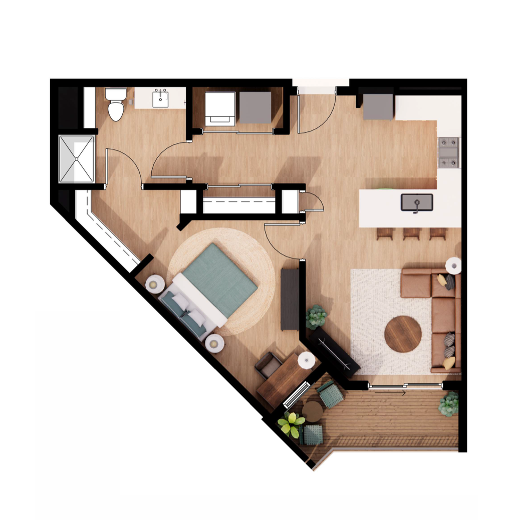 B1 Floor Plan | Tailor's Way Apartments