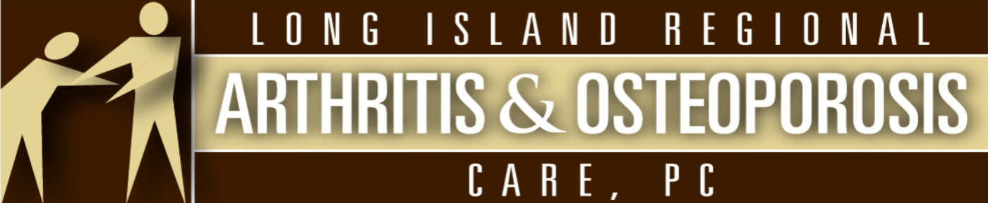 Logo for Long Island Regional Arthritis & Osteoporosis Care, PC, with figures shaking hands.