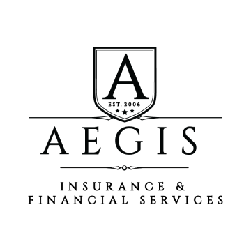 Aegis insurance and financial services logo on a white background