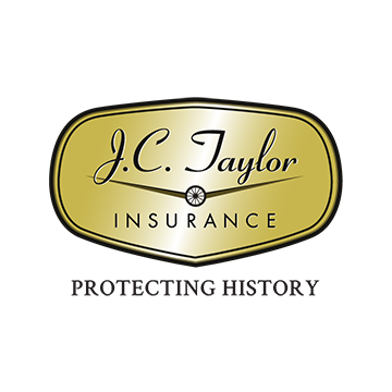 The logo for j.c. taylor insurance protecting history