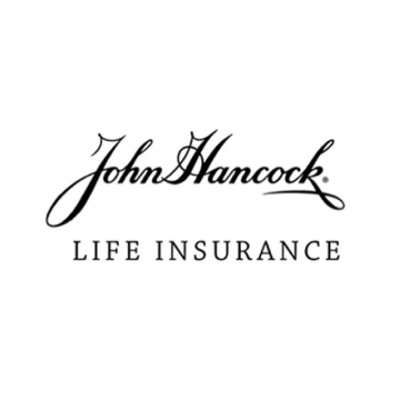 A black and white logo for john hancock life insurance
