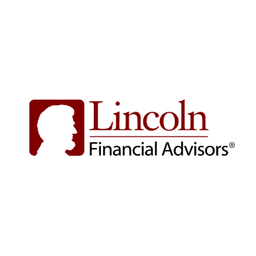 A logo for lincoln financial advisors with a silhouette of a man 's head