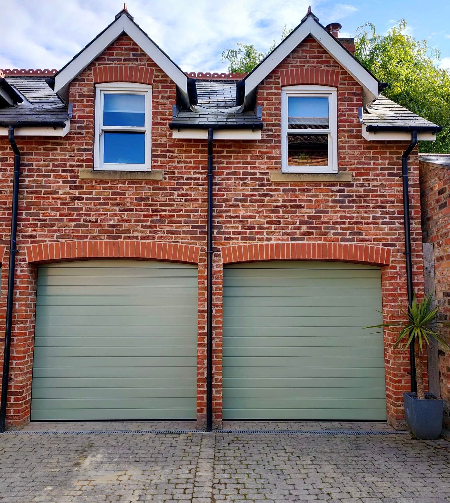 Sectional garage door