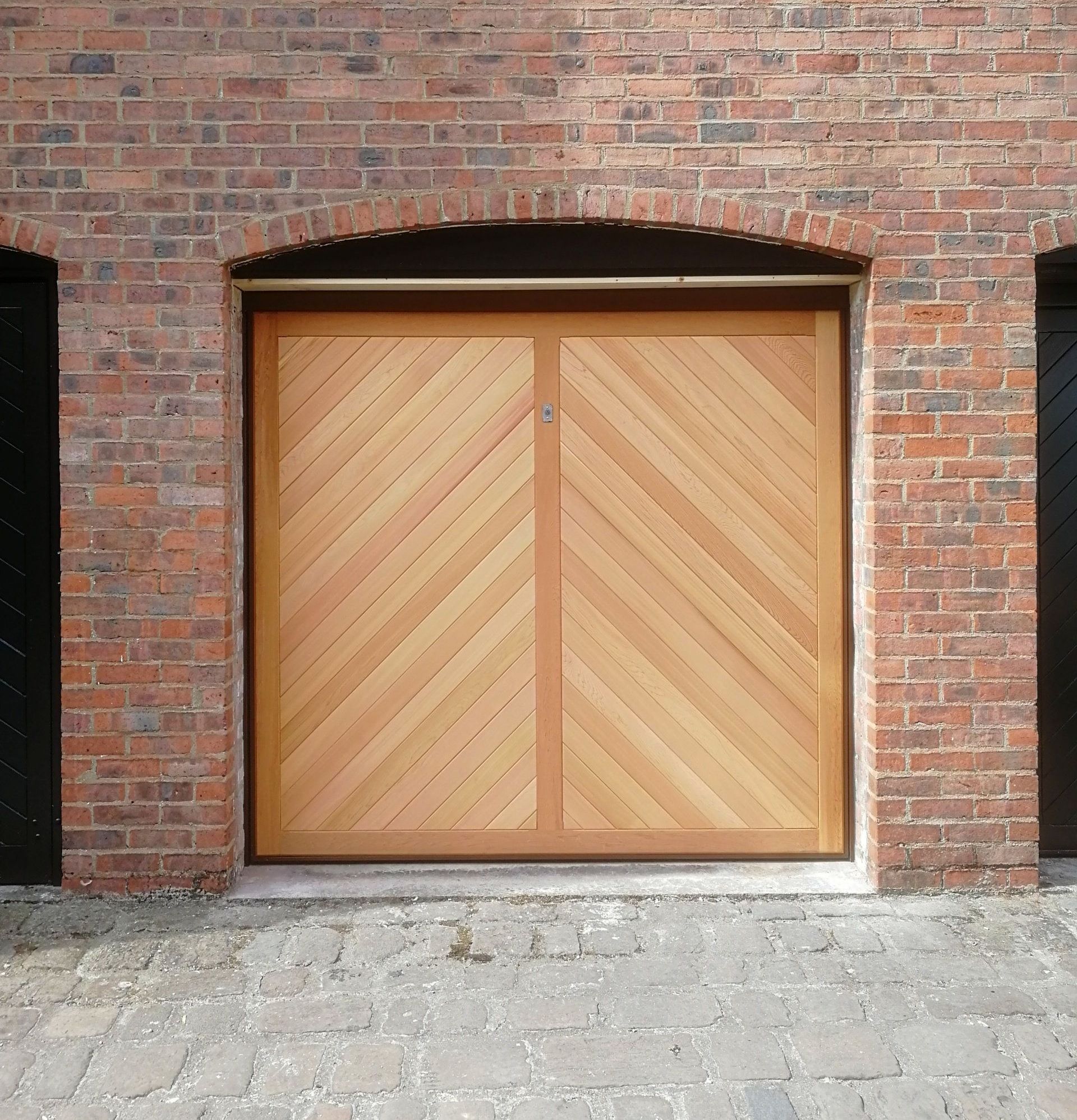Timber garage doors