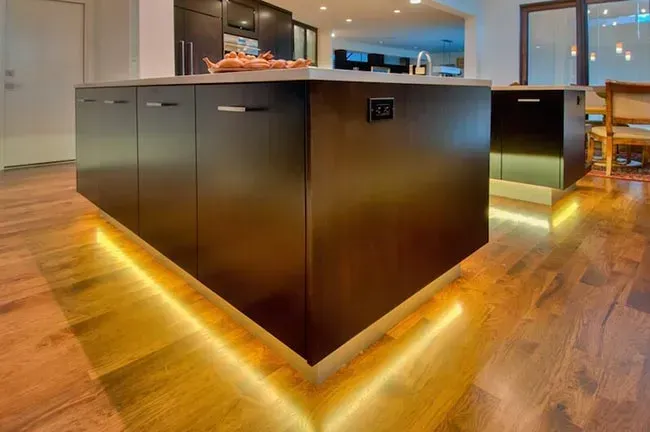 Floating Kitchen Lighting Effect — Shakopee, MN — Tops in Countertops, Inc.