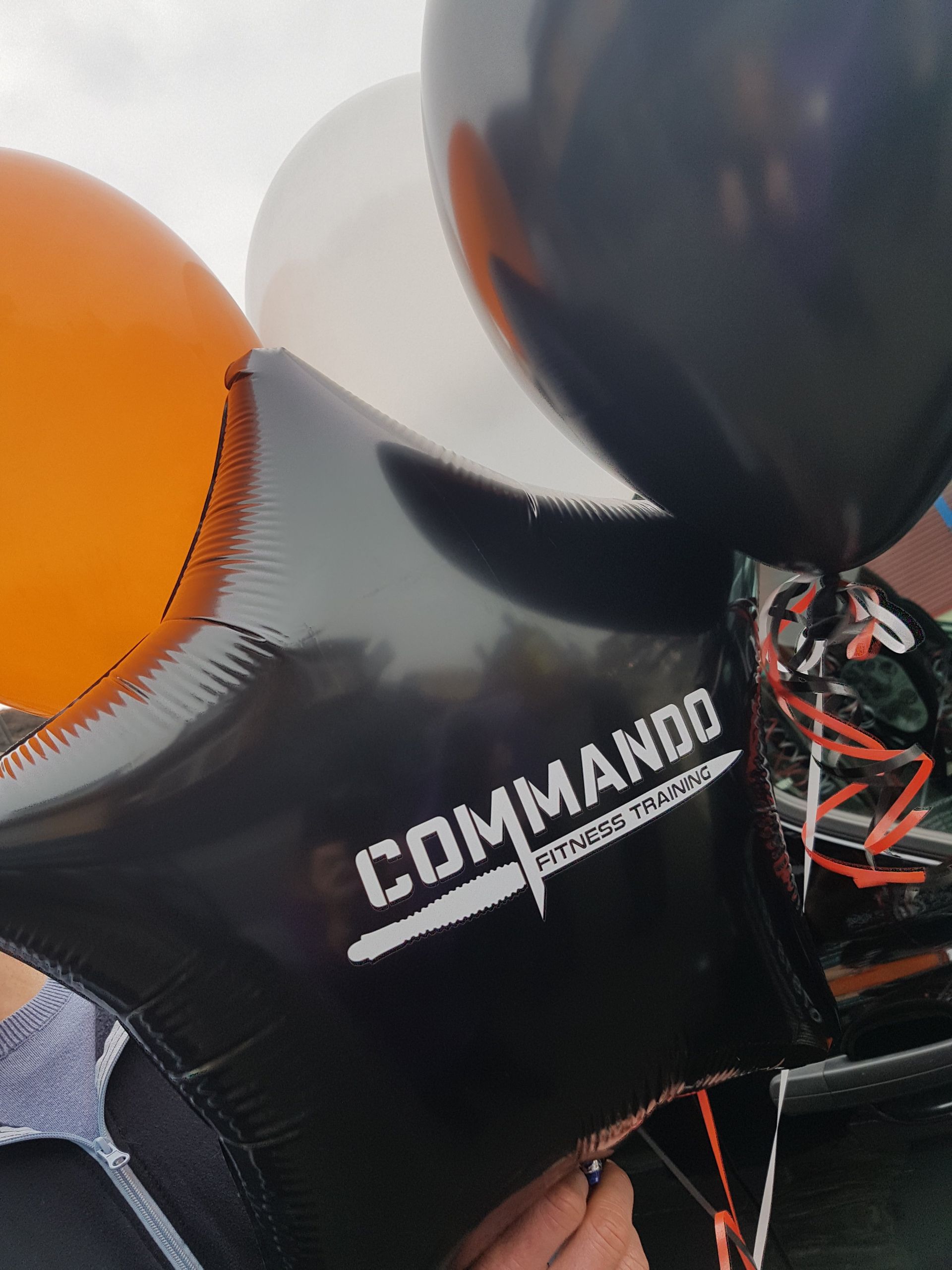 commando written in a balloon