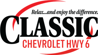 Classic Chevrolet Hwy 6 logo with red and black text and the tagline &ldquo;Relax...and enjoy the difference.&rdquo;