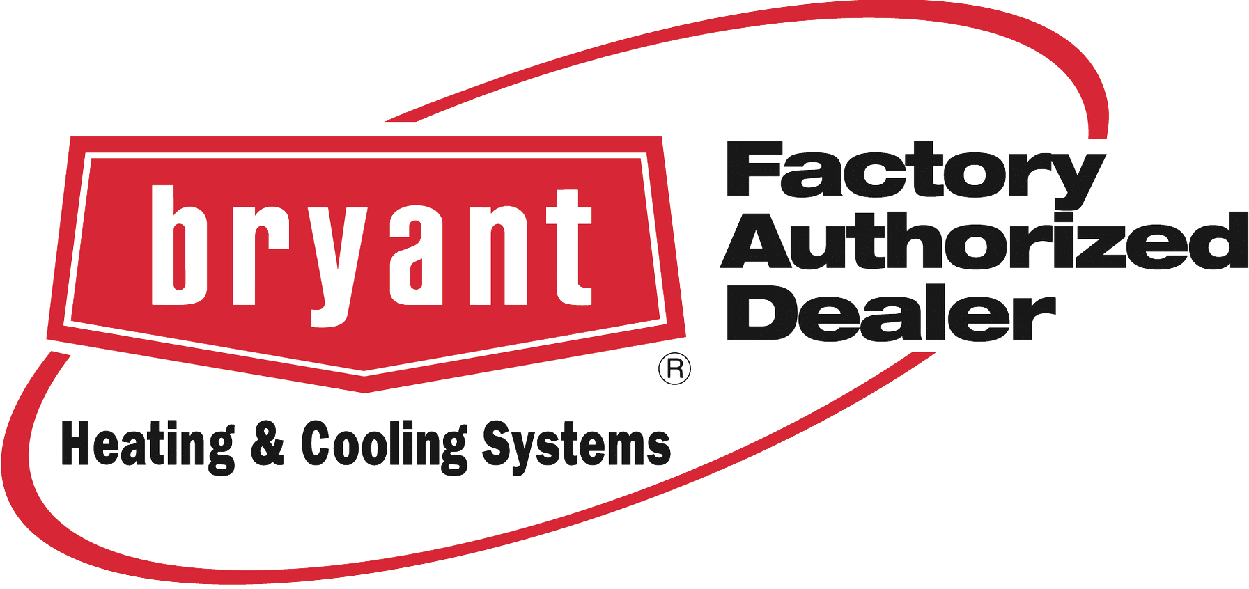 the bryant factory authorized dealer logo for heating and cooling systems .
