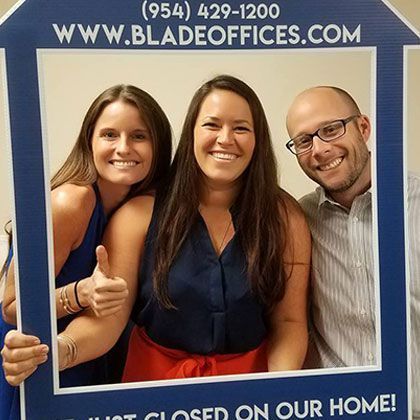 Three People Posing for Picture | Deerfield Beach, FL | Blade Title Company