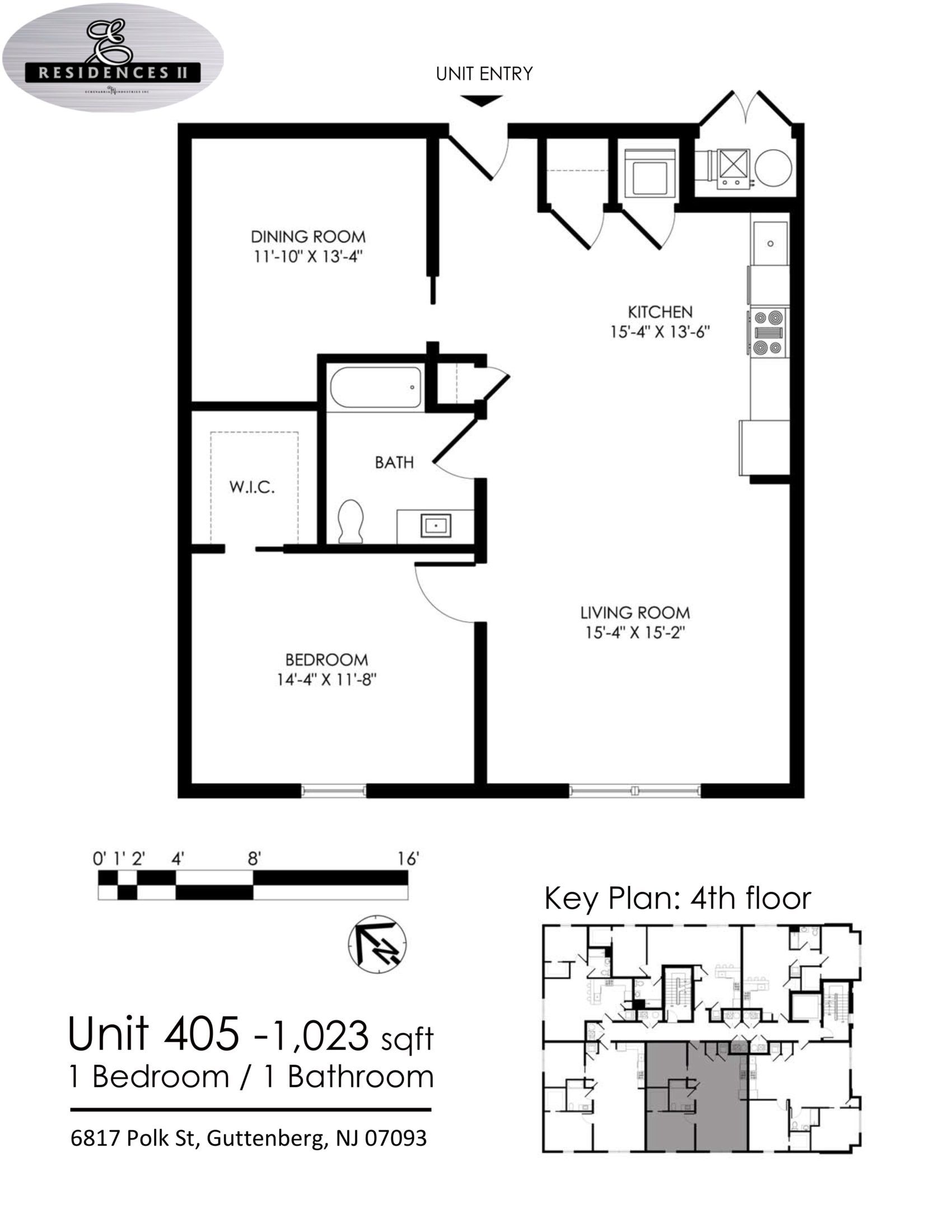 A black and white floor plan of a small apartment.