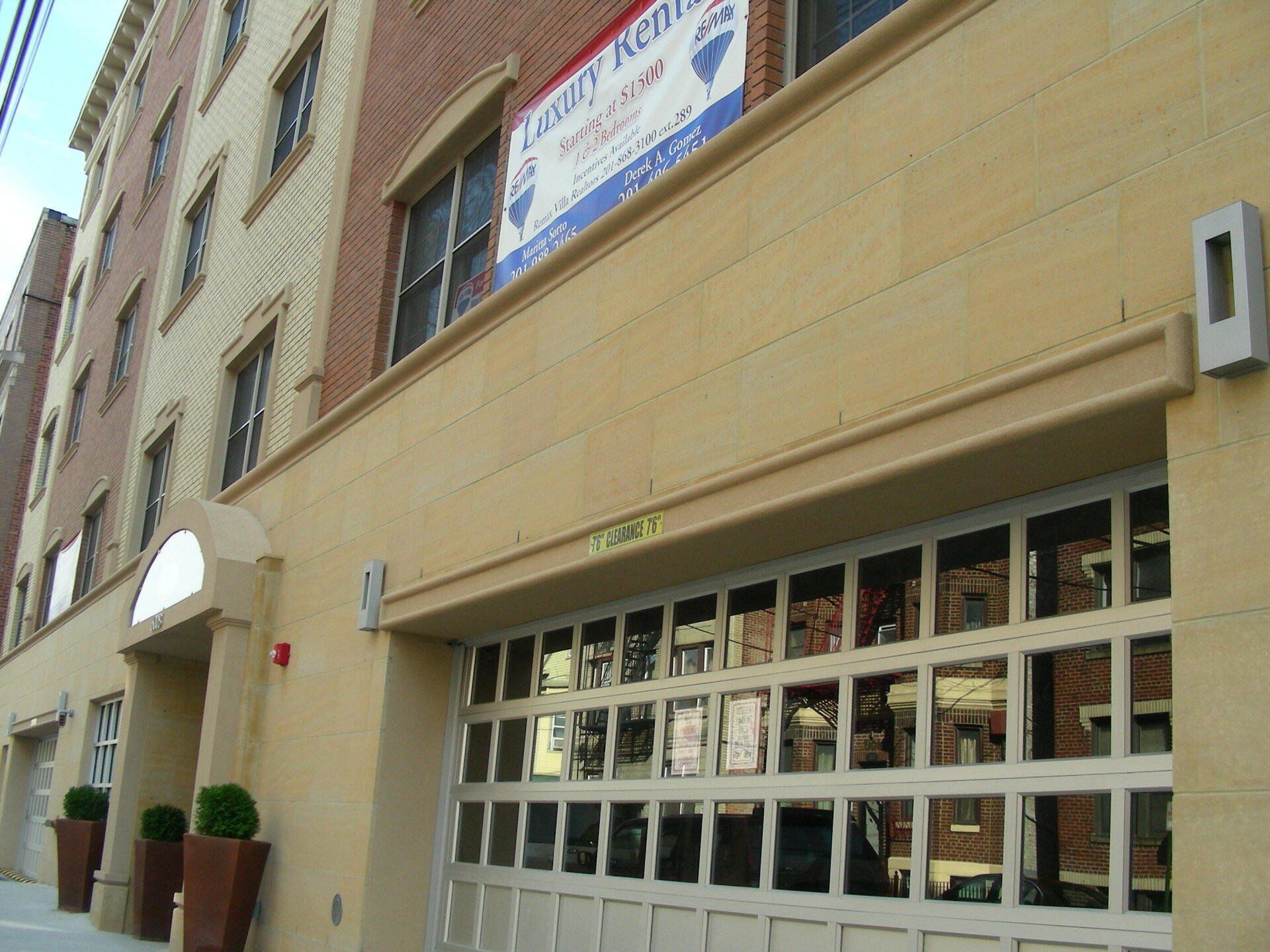 Building garage entrance