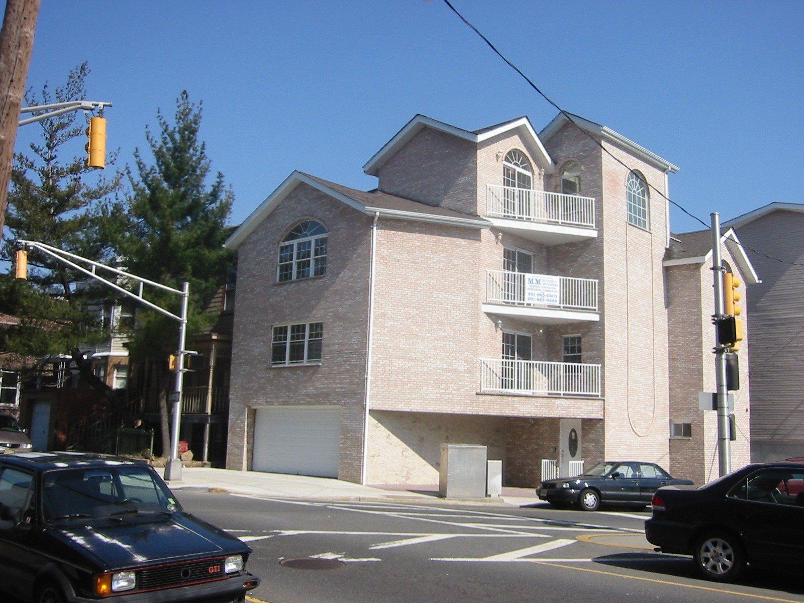 multistory condos white building