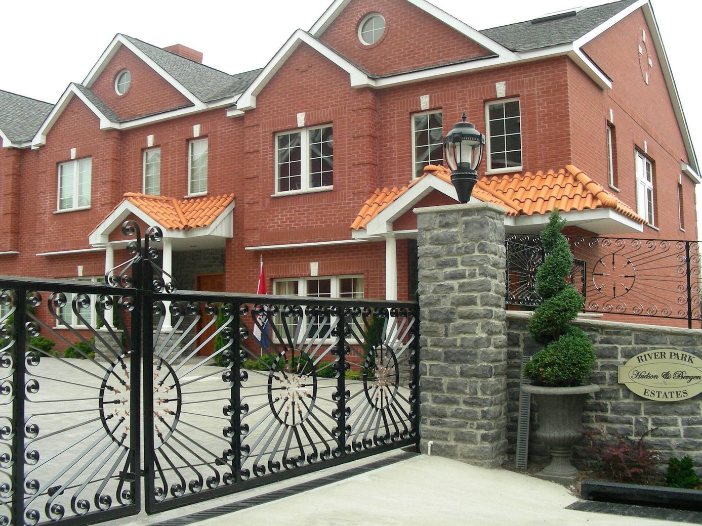 Gated apartment complex