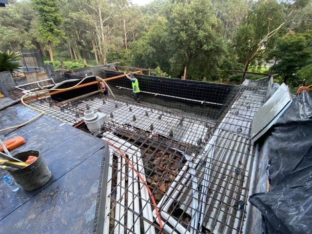 Metal Bars Place on New Pool Construction — Greater Sydney, NSW — Pacific Pools Pty Ltd