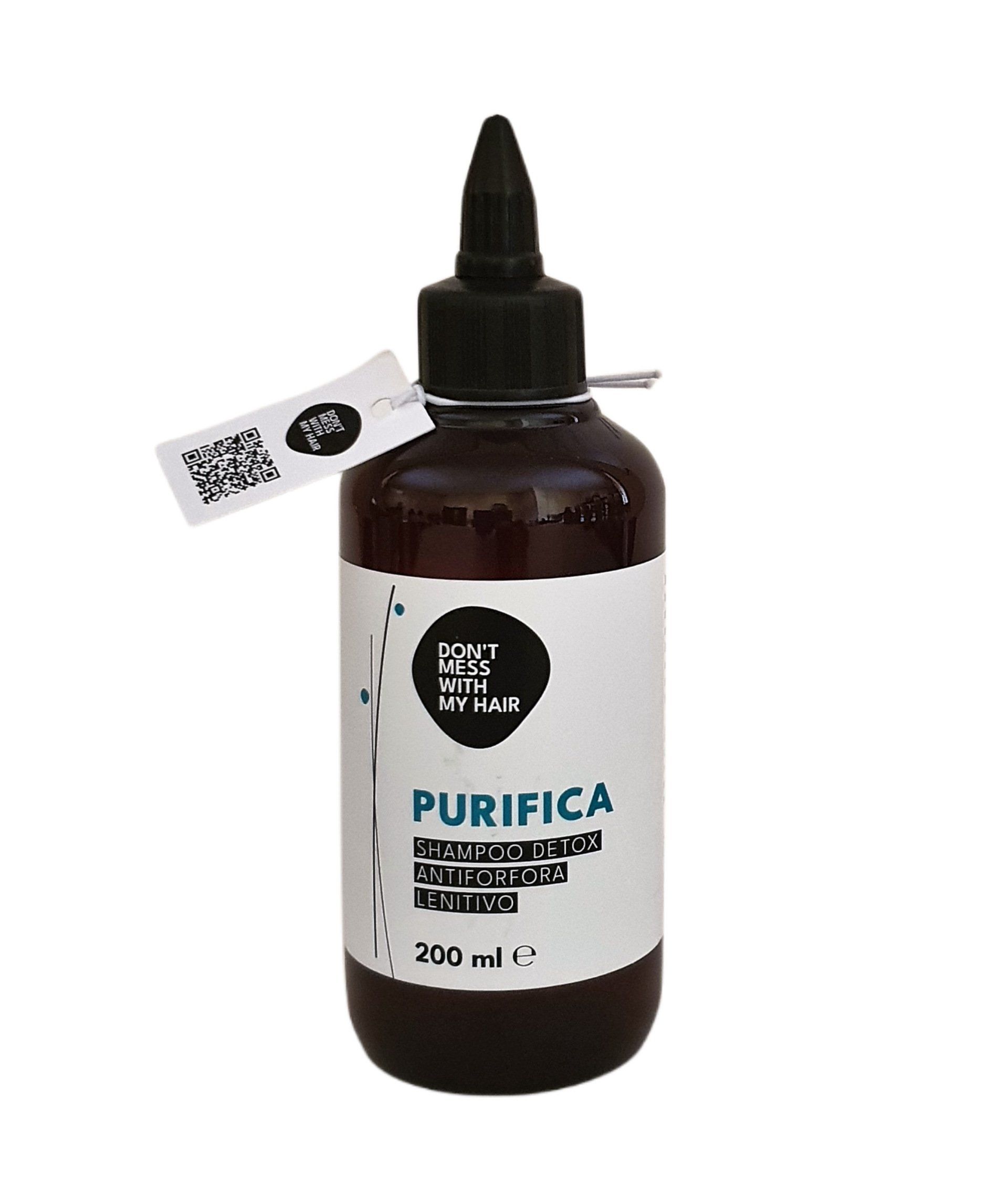 Flacone marrone di shampoo 