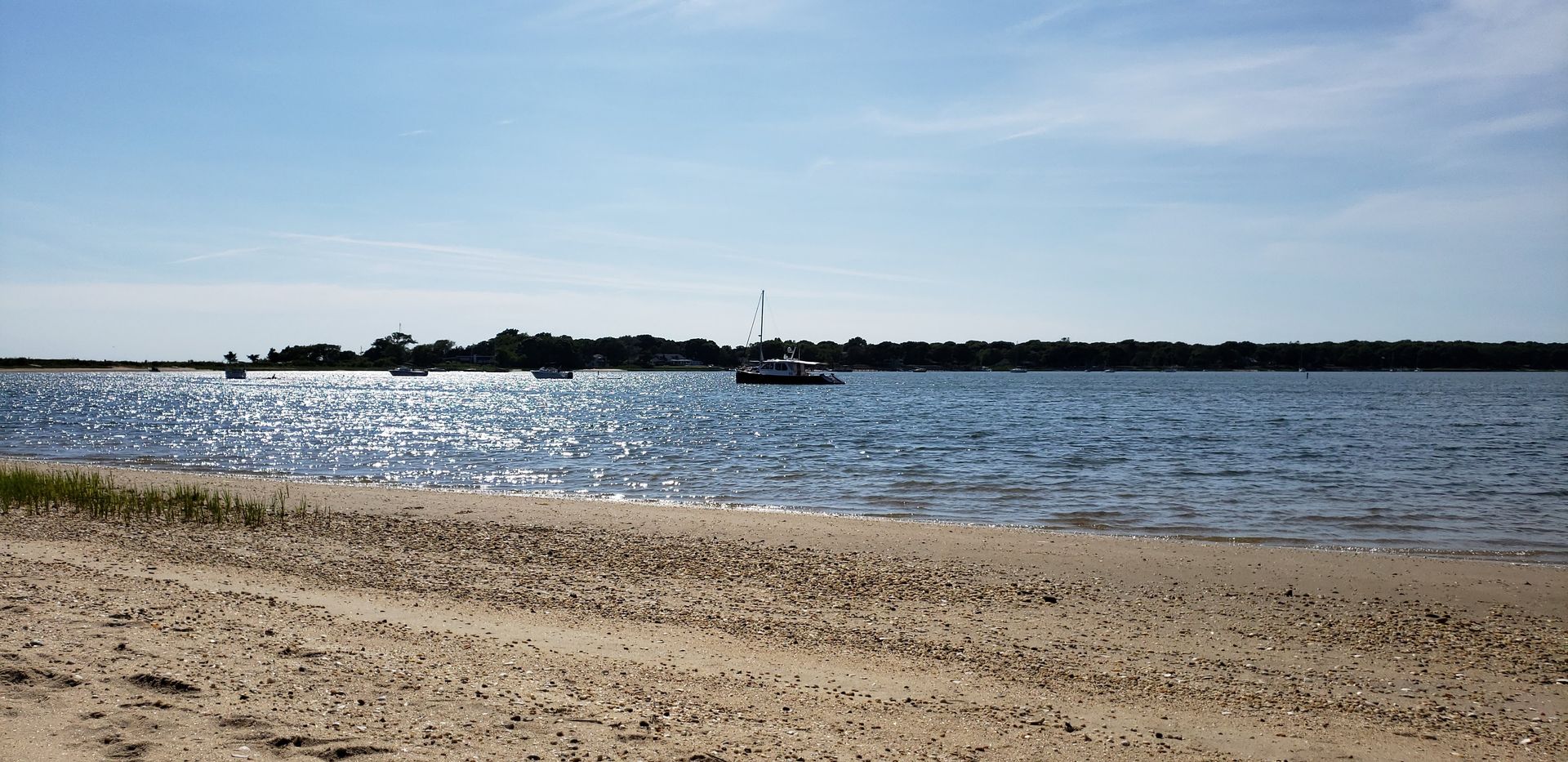 Shimmering Waters at Shell Beach in Shelter Island, NY