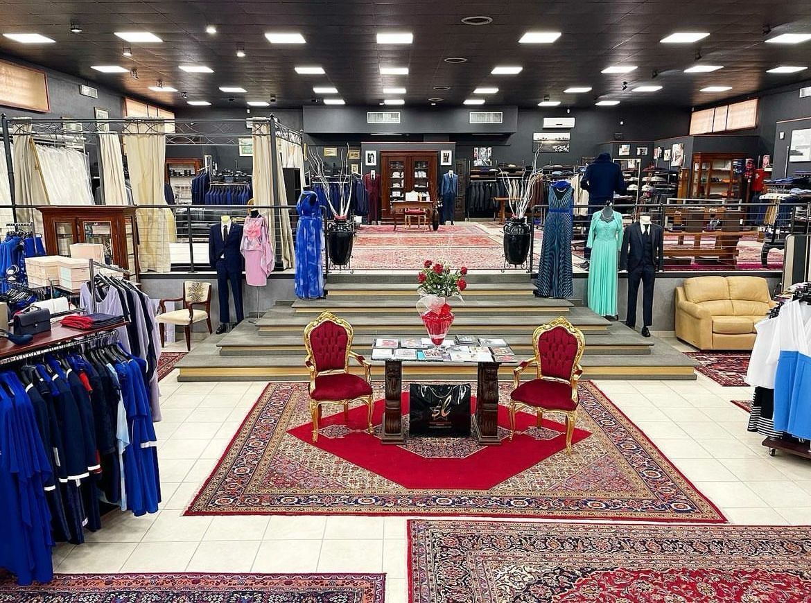 interno negozio moda elegante