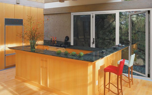 A Kitchen with White Sliding Door — Morwell, VIC — Gippsland Windows