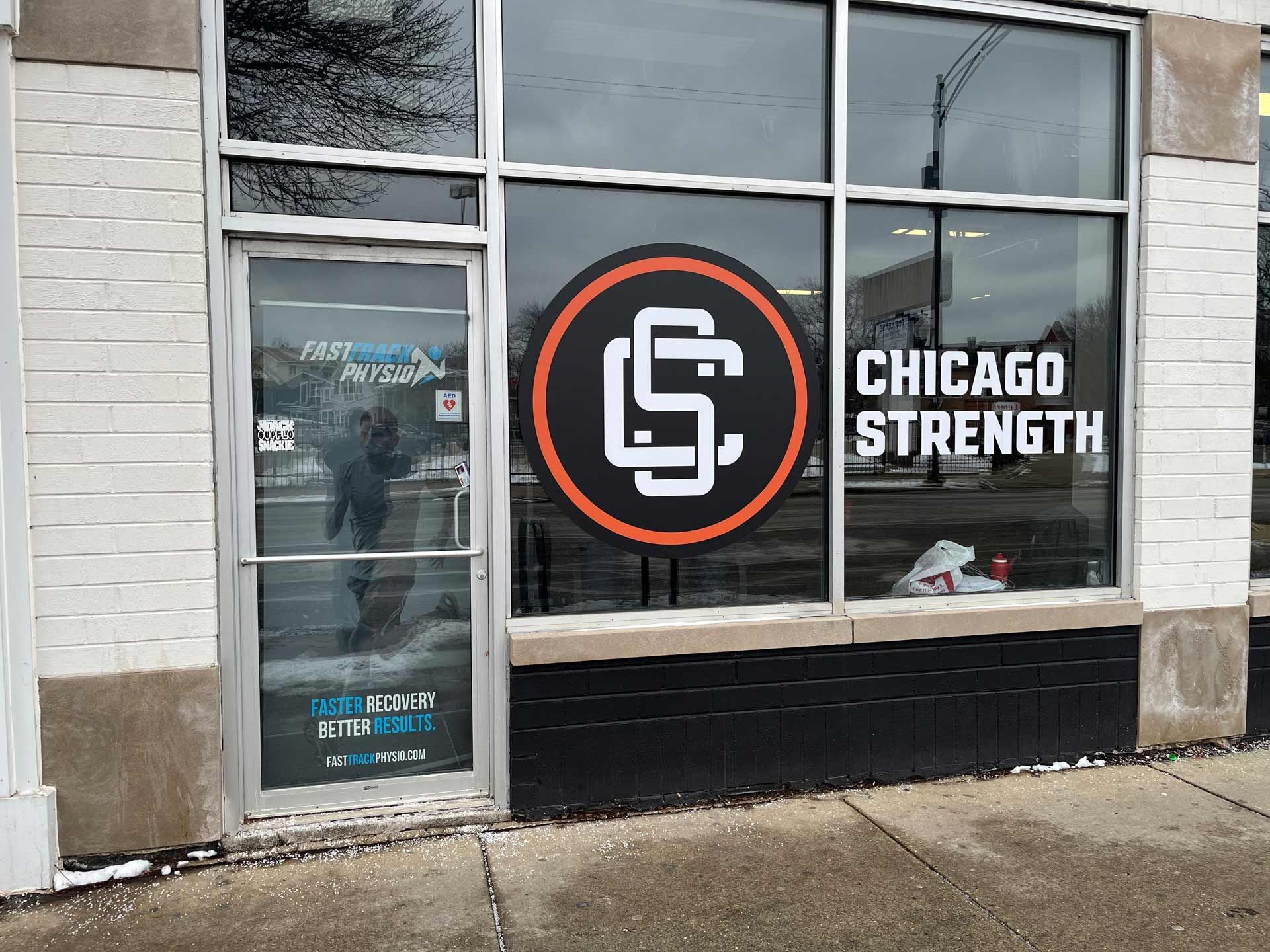 Outside Of A Building With A Sign - Chicago, IL - Fast Track Physio
