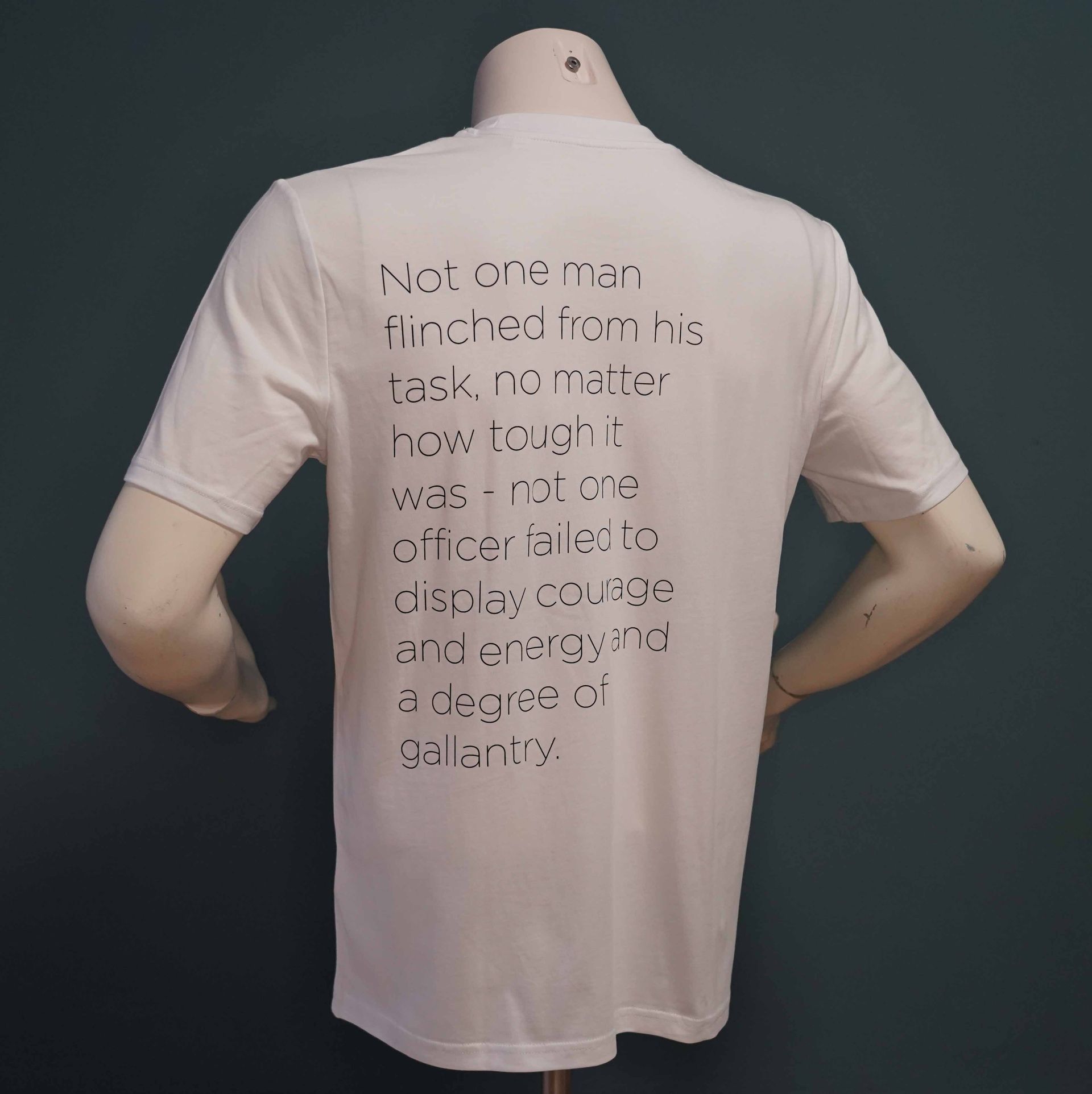 T-Shirt War Diary Quote - White