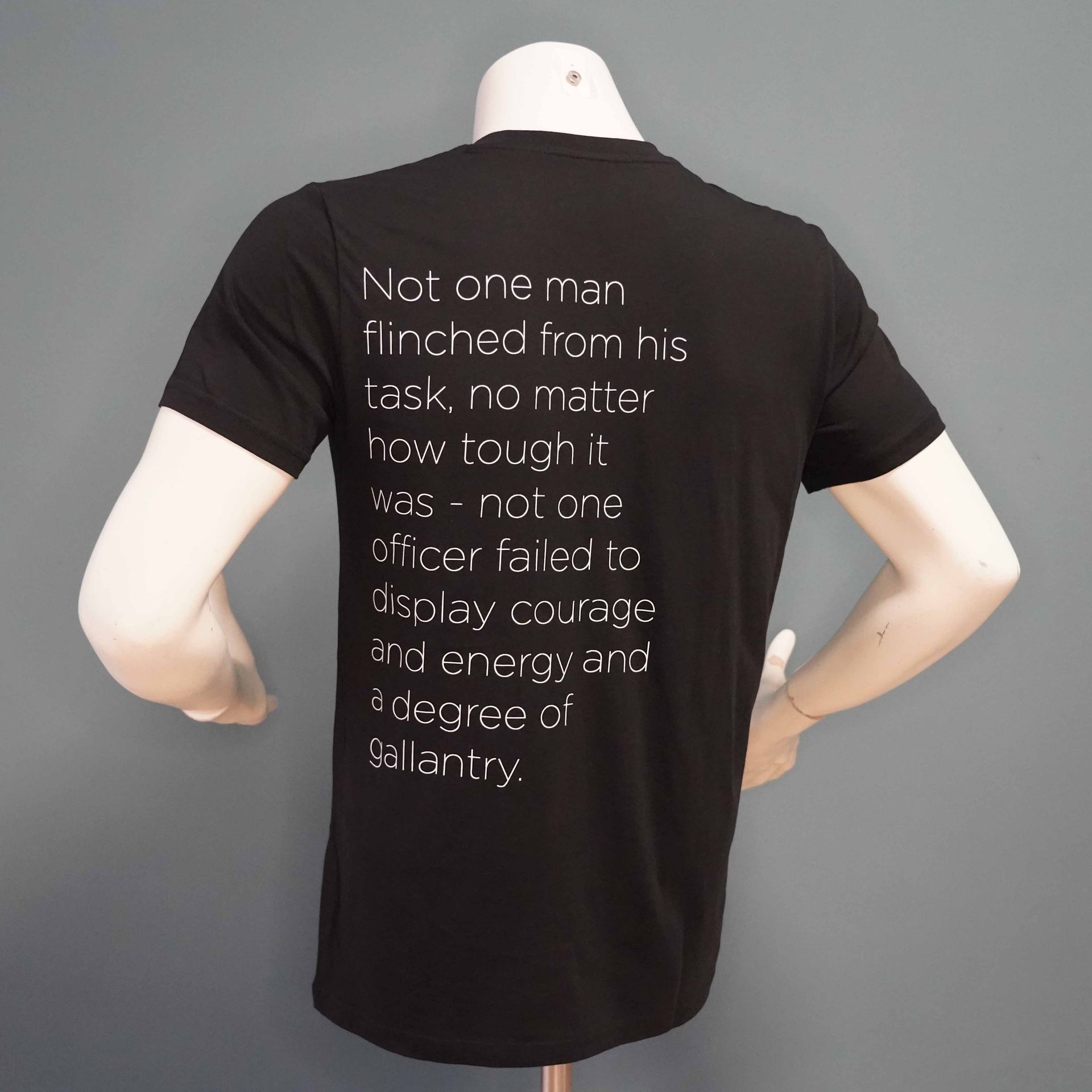 T-Shirt War Diary Quote - Black