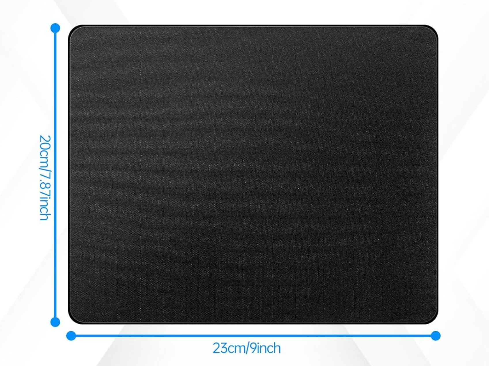 Mouse Pad with Comfortable Edge 2mm Non-Slip Rubber Base