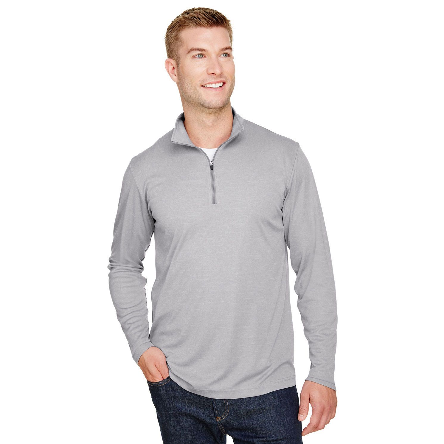 Team 365 TT31H -  Zone Sonic Heather Performance Quarter-Zip