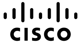 A black and white logo for cisco on a white background.