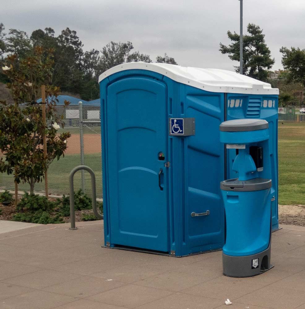 Blue Portable Toilet — Waste Removal in Lismore, NSW