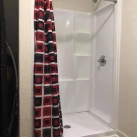 bathroom inside cabin