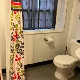 bathroom inside cabin