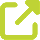 ein grünes Symbol mit einem Pfeil , der nach oben zeigt .