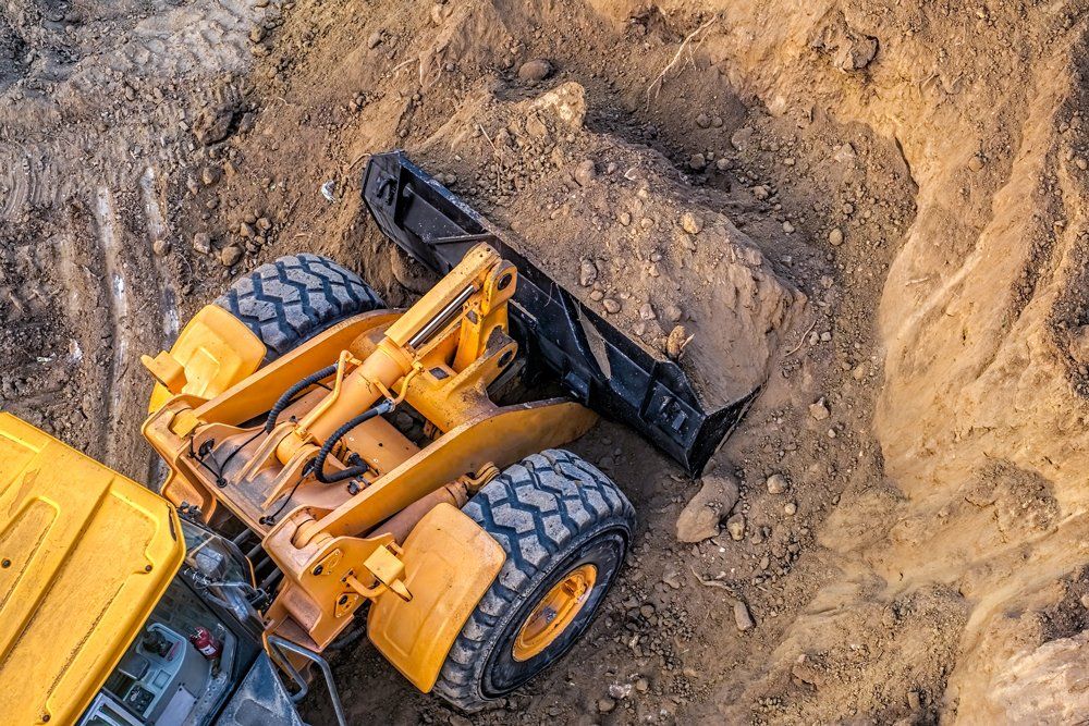 Excavator at Work — Sharpsville, IN — LJZ Excavating