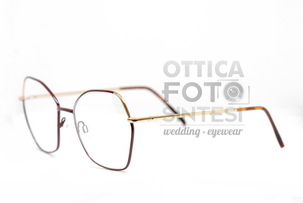 occhiali da vista di tendenza con montatura dorata