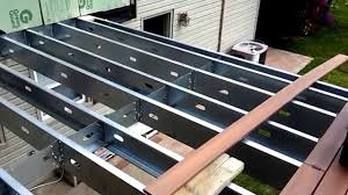 Steel frame decks