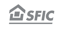 Logo de SFIC avec une icône de maison stylisée et les lettres « SFIC » en gris.