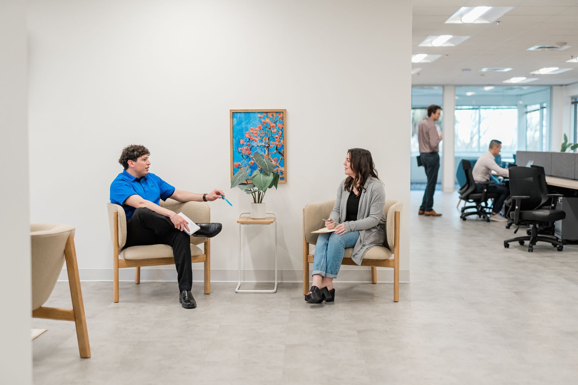 people in a coworking space